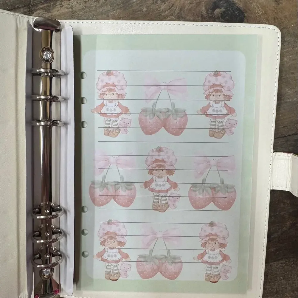 Strawberry Shortcake ring binder